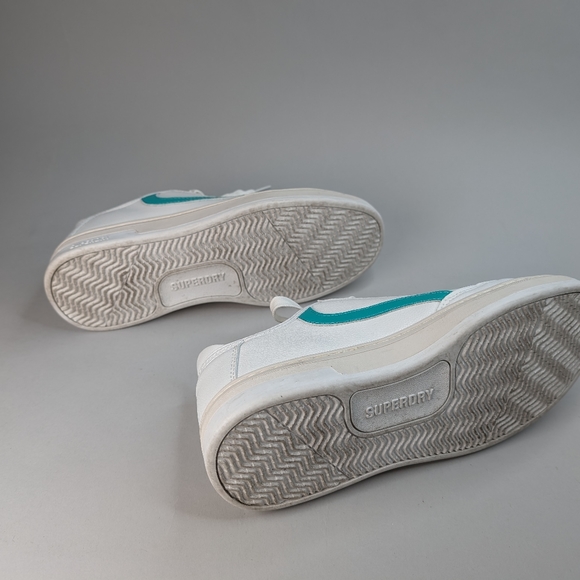 SUPERDRY Vegan Basket Low Top Trainers Shoes Size 8 - Picture 8 of 9